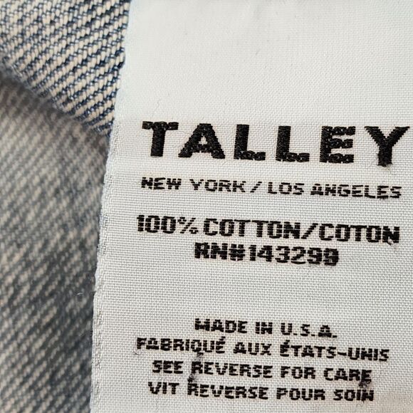 Talley HTF Patch Denim Jacket Size S NWOT - Picture 8 of 11